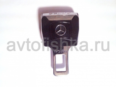 Жесткий удлинитель замка ремня безопасности с логотипом Mercedes, длина 4,5 см