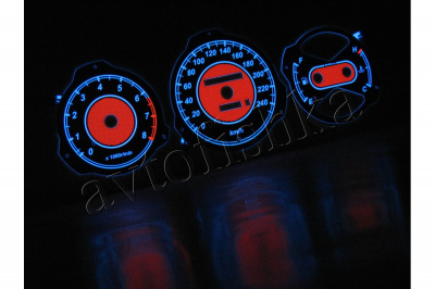 Toyota Carina E светодиодные шкалы (циферблаты) на панель приборов